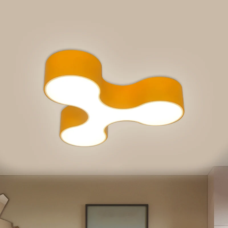 Premium de Jardinerí Lámpara LED empotrada para habitación de guarderí, lámpara de techo blanca/amarilla/azul macarrón con...