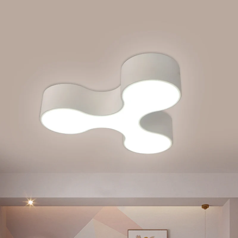Premium de Jardinerí Lámpara LED empotrada para habitación de guarderí, lámpara de techo blanca/amarilla/azul macarrón con...