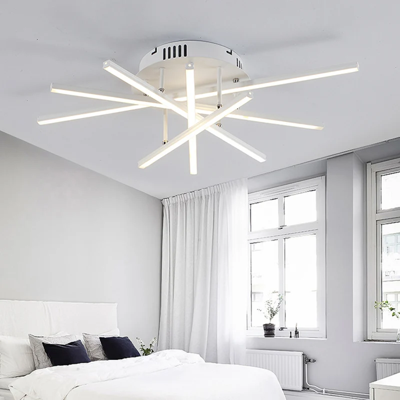 Profesional Hidropónico Simplicity Strip Acrílico Plafón de techo LED Luz única Lámpara semi empotrada en luz cálida/blanc...