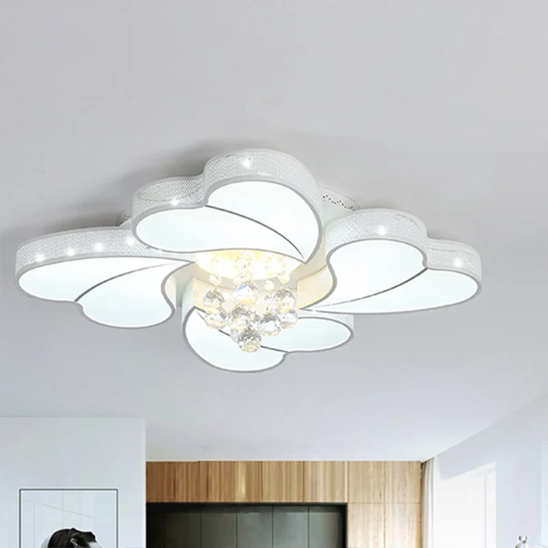 Riego por Goteo Automático Lámpara empotrada LED en forma de flor de 20,5"/24,5"/28,5" W Iluminación empotrada de cristal...