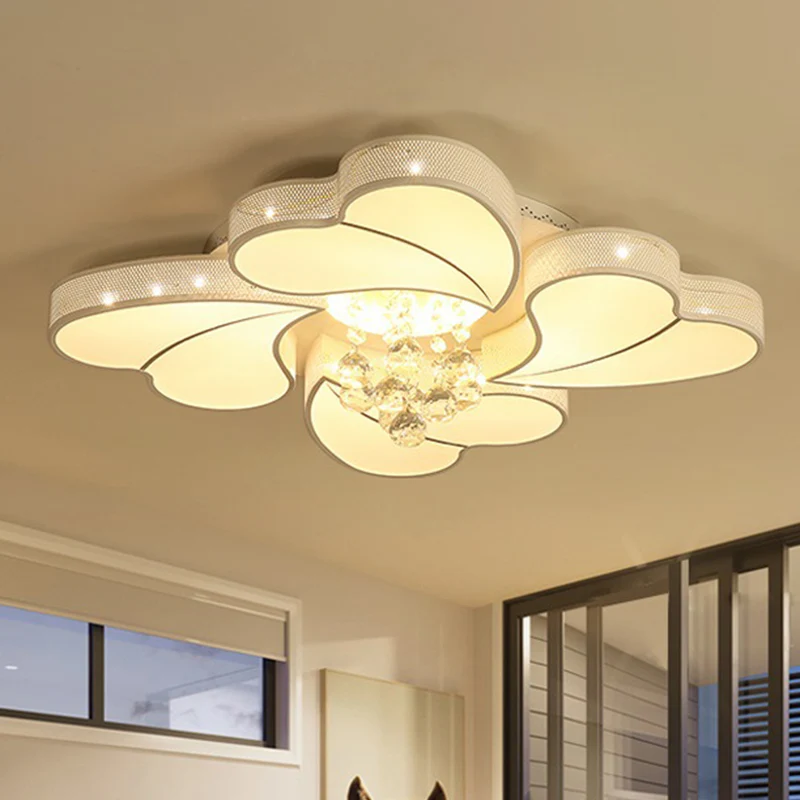 Riego por Goteo Automático Lámpara empotrada LED en forma de flor de 20,5"/24,5"/28,5" W Iluminación empotrada de cristal...
