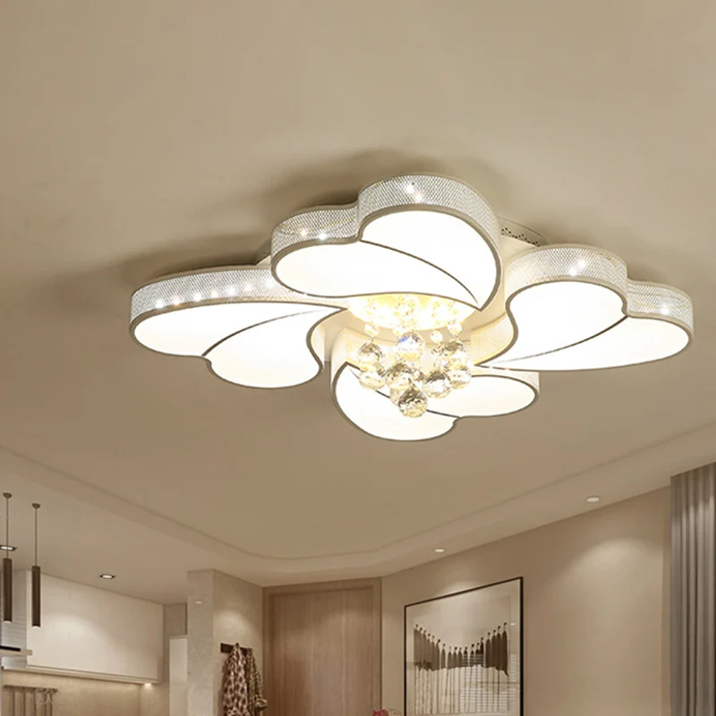 Riego por Goteo Automático Lámpara empotrada LED en forma de flor de 20,5"/24,5"/28,5" W Iluminación empotrada de cristal...