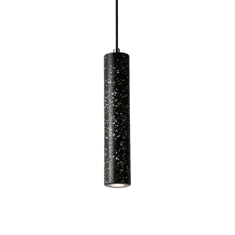Sustrato Especializado Lampada sospensione tubo di cemento Nordic 1 luce Lampada sospensione nera/bianca/gialla