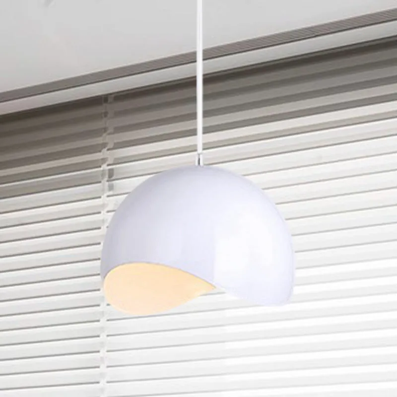 Waveforms Dome Plafoniera Stile Vanguardista Metallo 1 Lampadina Interno Rosa/Giallo Apparecchio Sospensione Regolabile Al...