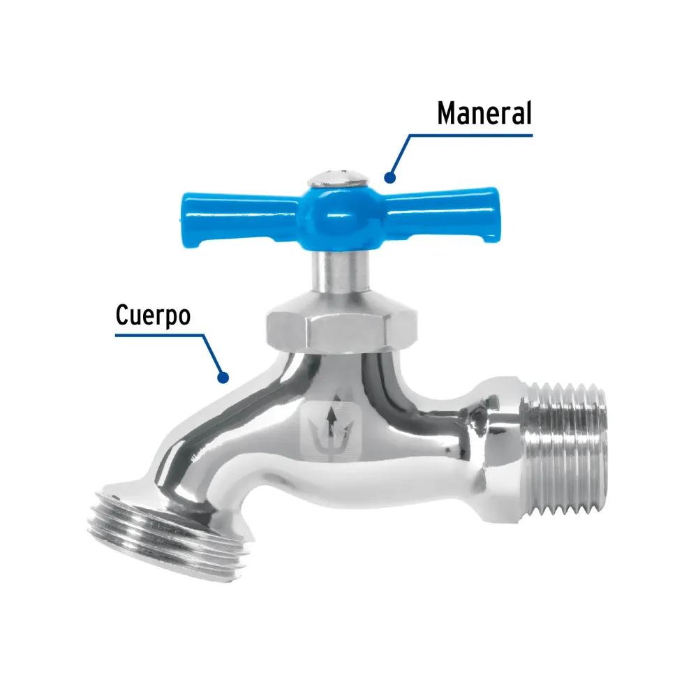 Aspersor Oscilante Llave para manguera, cromada, 130 gr, entrada 1/2", Foset