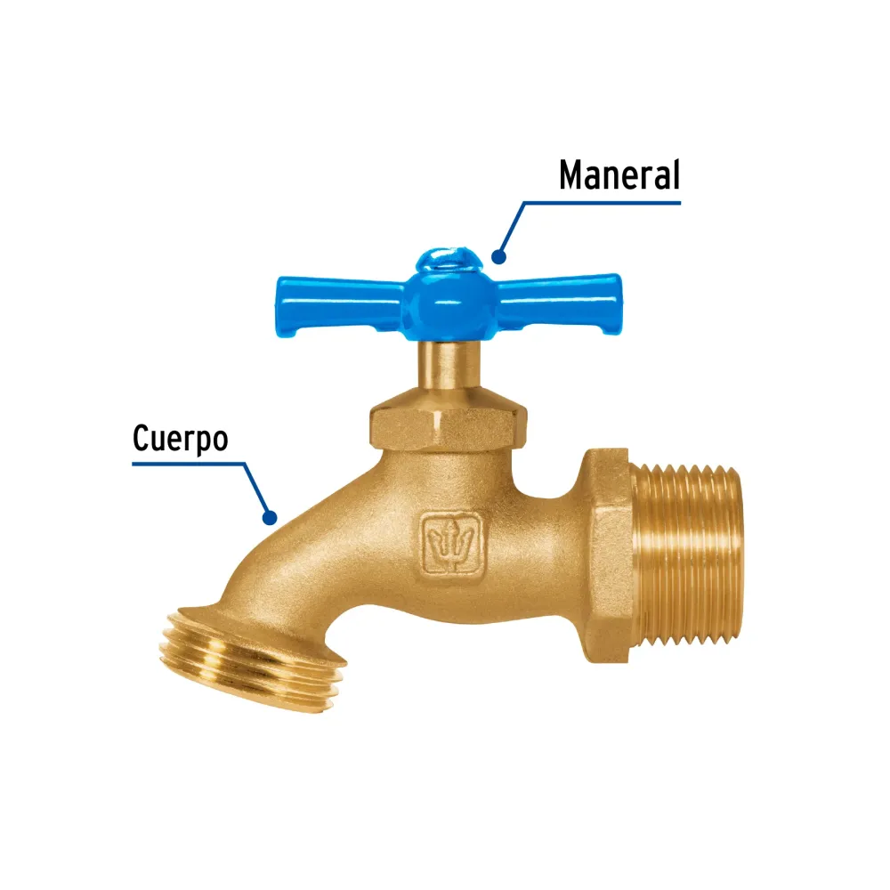 Aspersor Oscilante Llave para manguera, de latón, 180 gr, entrada 3/4", Foset