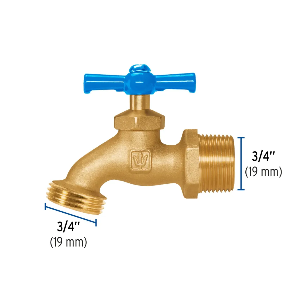Aspersor Oscilante Llave para manguera, de latón, 180 gr, entrada 3/4", Foset