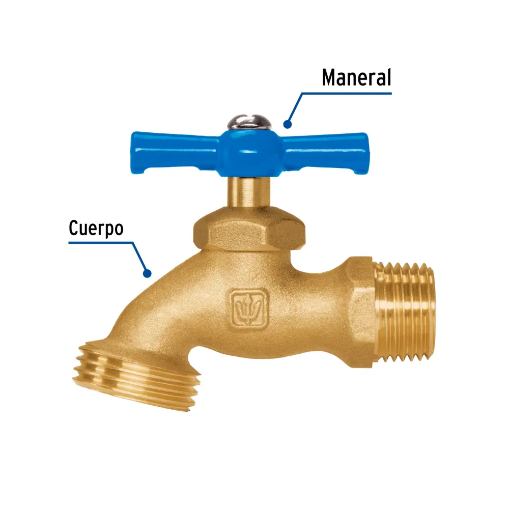 Conector Rápido Llave para manguera, de latón, 120 g, 1/2", granel, Foset LLJ-120