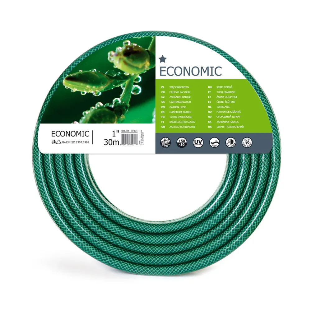 Conector Rápido Manguera económica de 1 "de Cellarf para jardín, 30 m de 3 capas de longitud