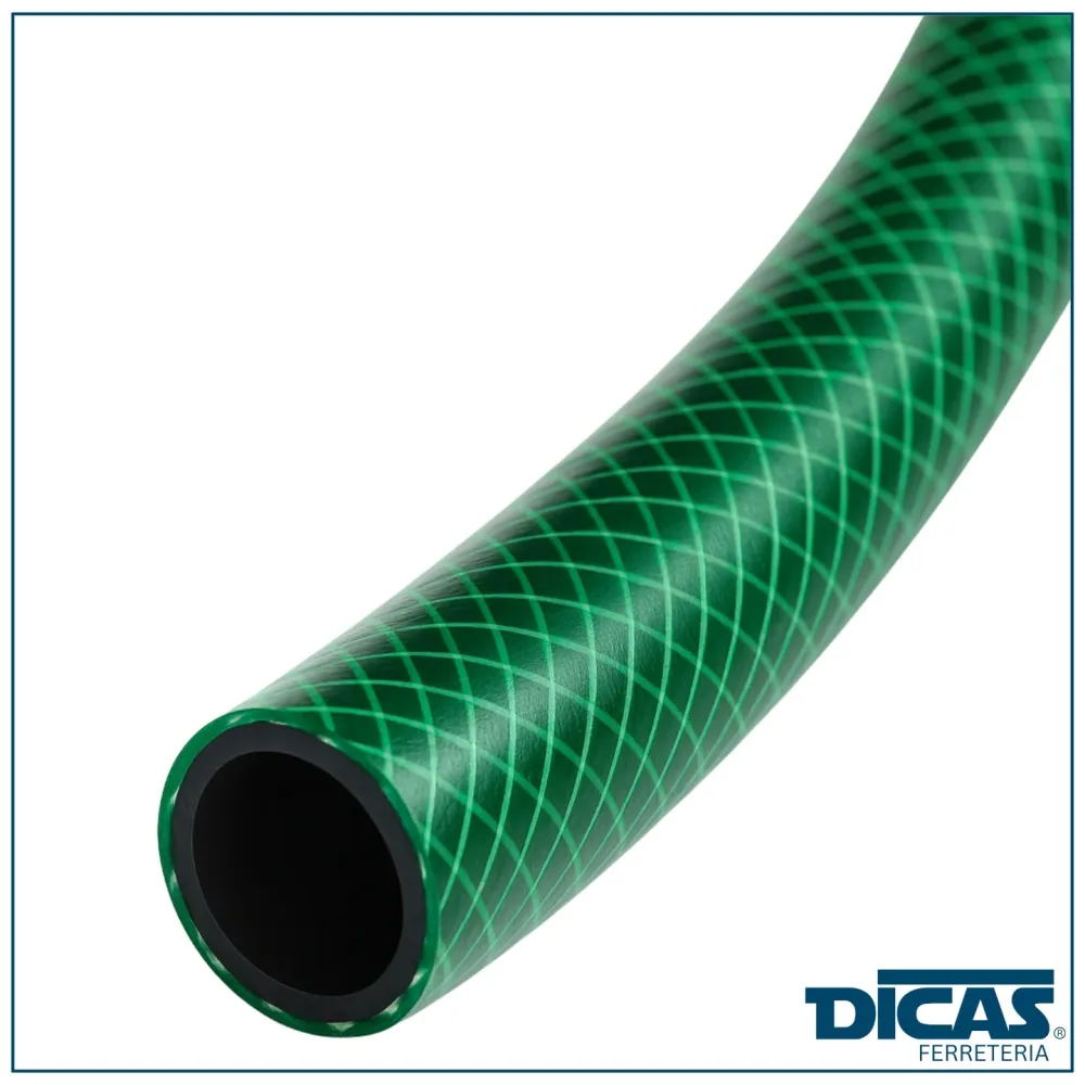 Difusor de Bajo Caudal Manguera Jardin Con Malla 1/2 Pulgada 20 Metros Con Acoples Dicas