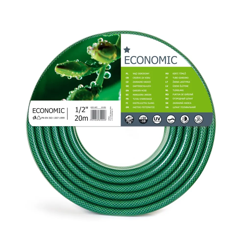 Kit de Tubo Exudante Manguera de Jardín Cellfast Economic 1/2" 1" 15m 20m 30m 50m 3 Capas