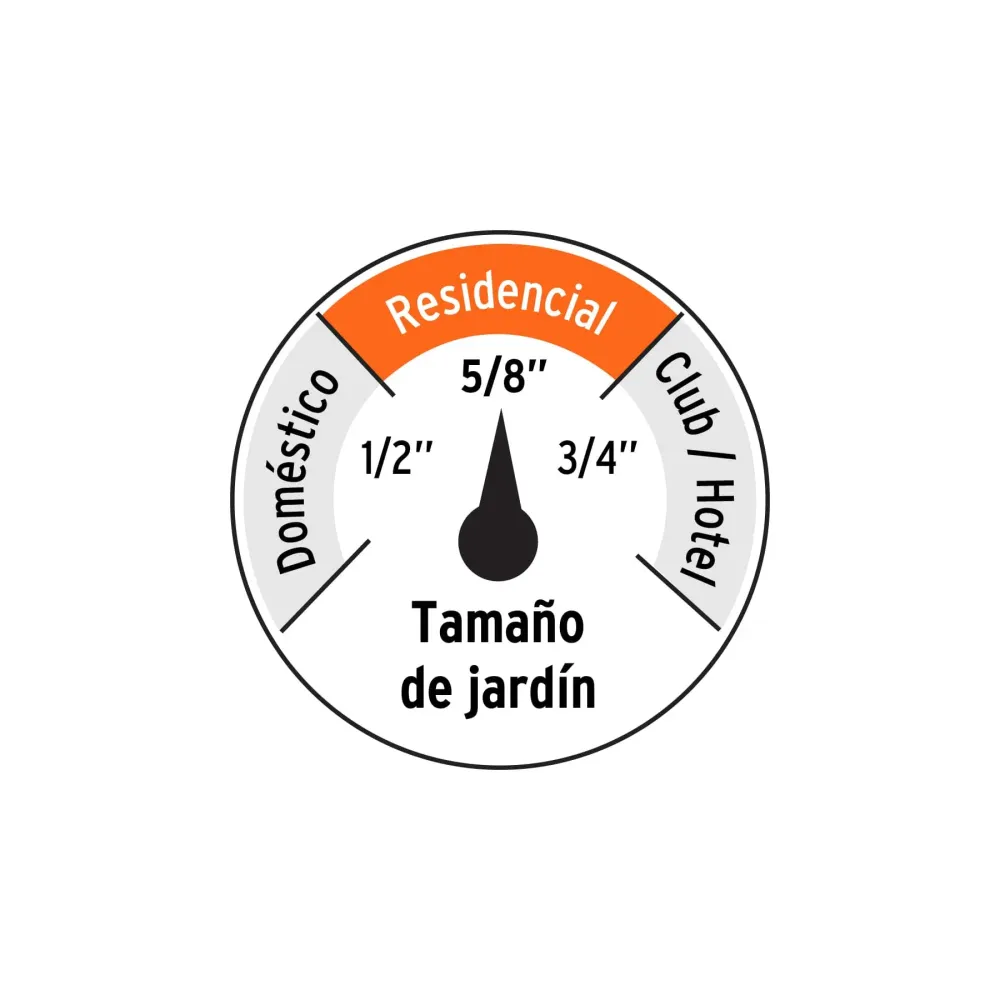 Manguera 5/8" anti-torceduras 6 capas 30m conexiones demetal para Riego Eficiente