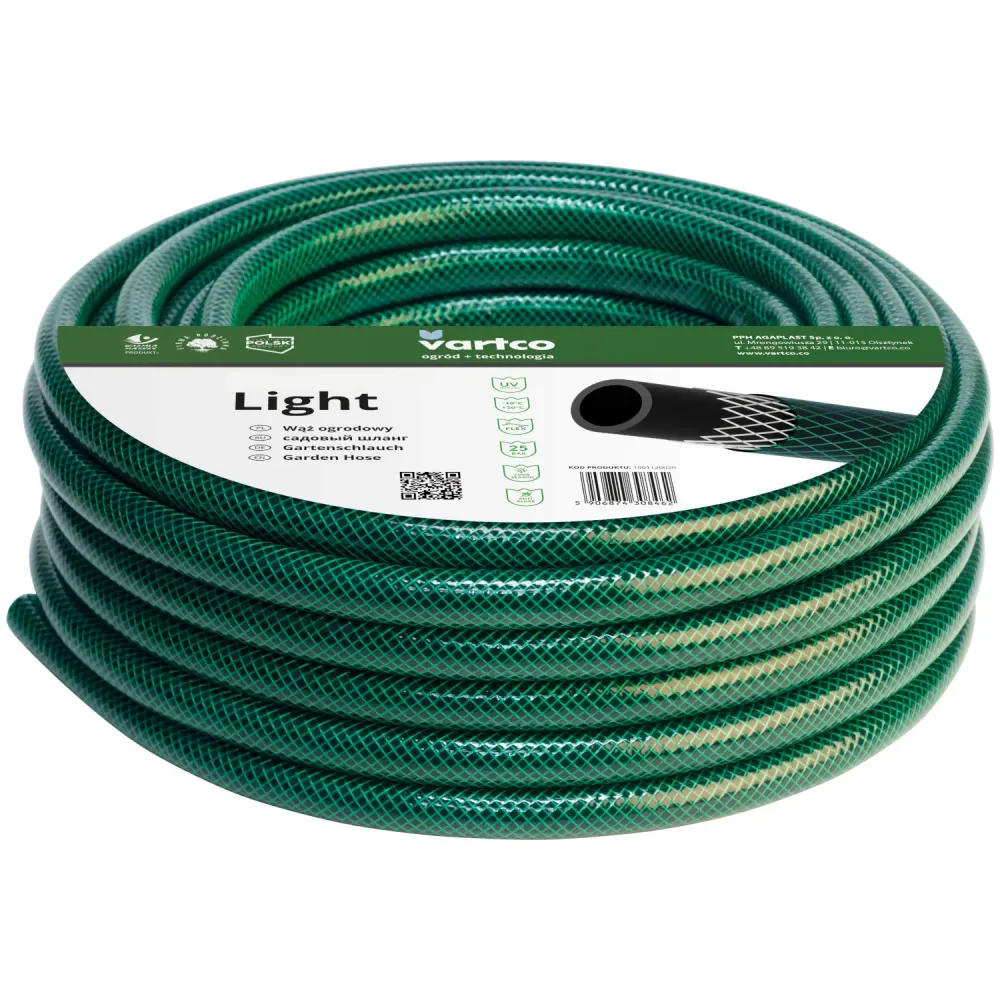 Manguera de jardín elástico Vartco Light 1/2" 50m 3 capas