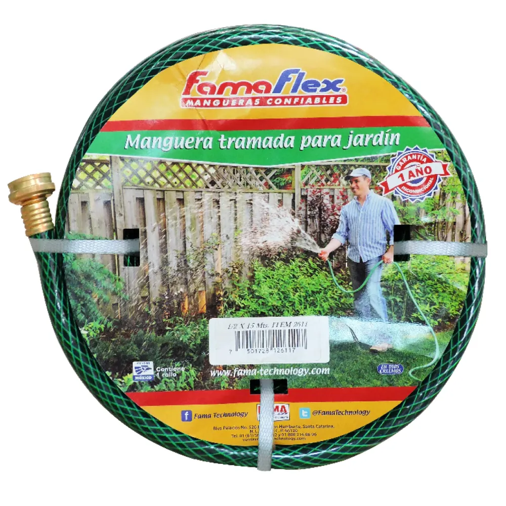 Manguera de Jardín Tramada 1/2" para Riego Nocturno