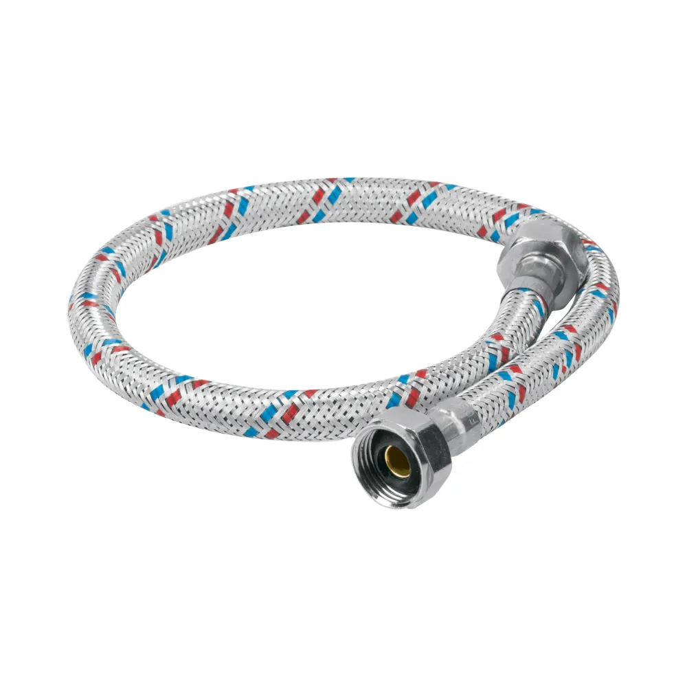 Manguera lavabo/fregadero, aluminio, 1/2"x1/2",55 cm, elemental FOSET FFR-55P