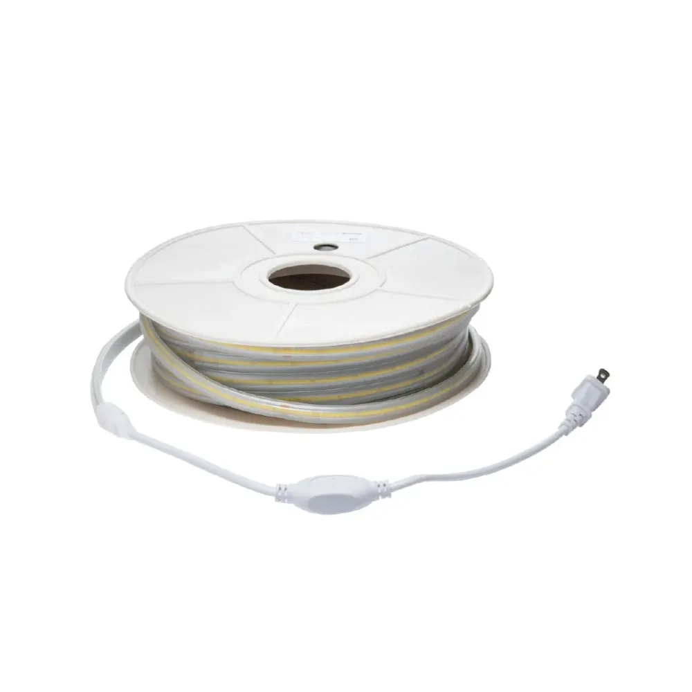 MANGUERA LED FLAT 25 METROS, CORTE 25CM, LUZ FRÍ, EXT - 1/2" de Entrada
