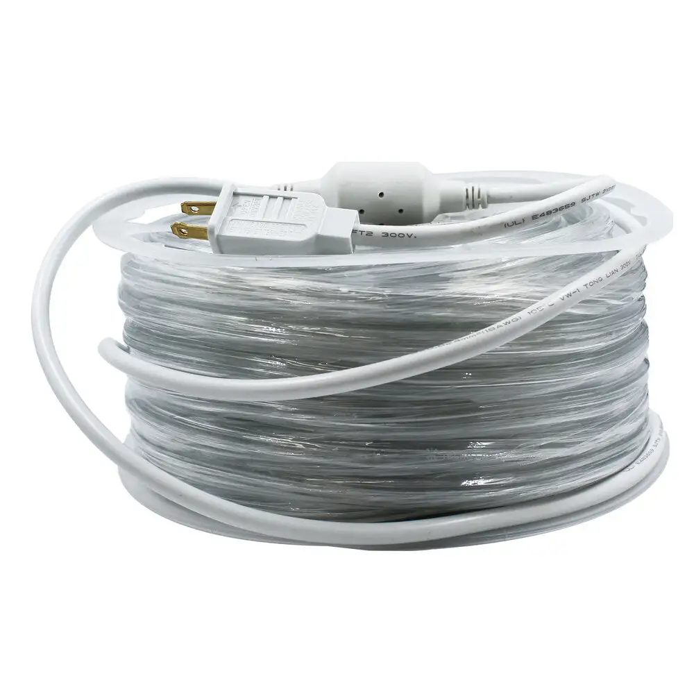 Resistente la Intemperie Manguera led redonda 2 hilos 25mts. 127V. Ip65 b.C.