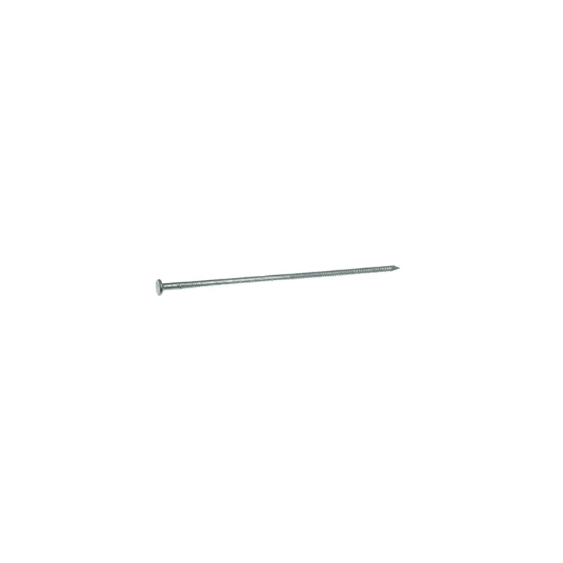 Clavo de acero galvanizado en caliente Grip-Rite 60D de 6 para postes de granero, cabeza plana, 50 lb