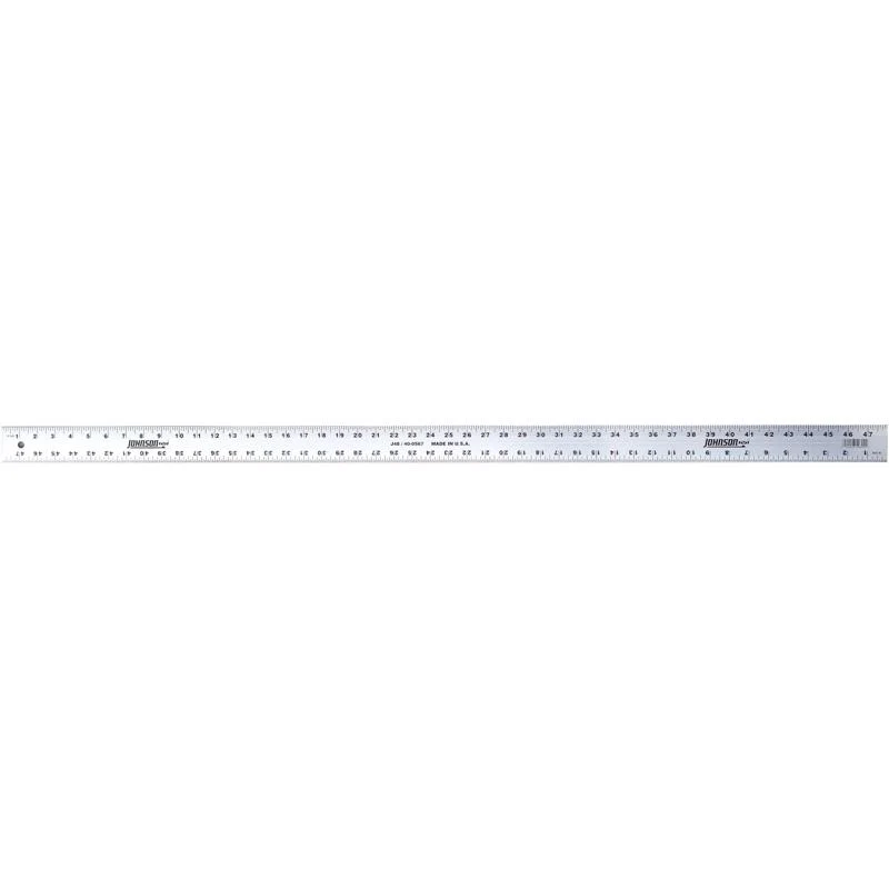 Johnson 48 pulg. LX 2 pulg. W Aluminio para trabajo pesado, borde recto SAE