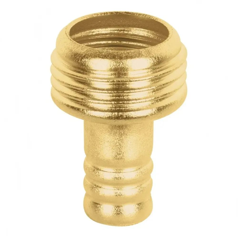 Conector 1/2" macho de latón laminado, pretul CM-1/2P en Estilo Rústico