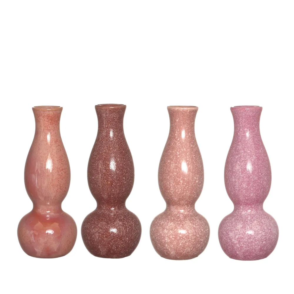 Decorativo Premium Ivy jarrón/candelabro -Burdeos jaspeado