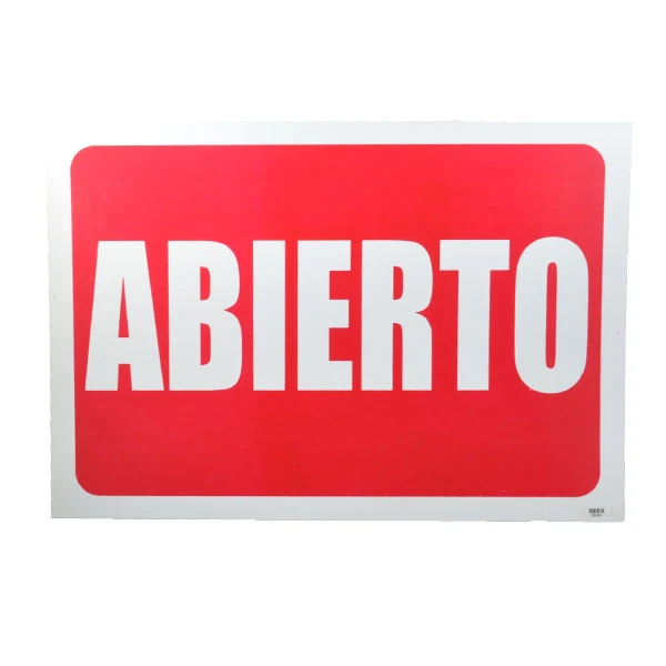 LETRERO ACRILICO 23X33 ABIERTO/CERRADO LETREROS en Estilo Rústico