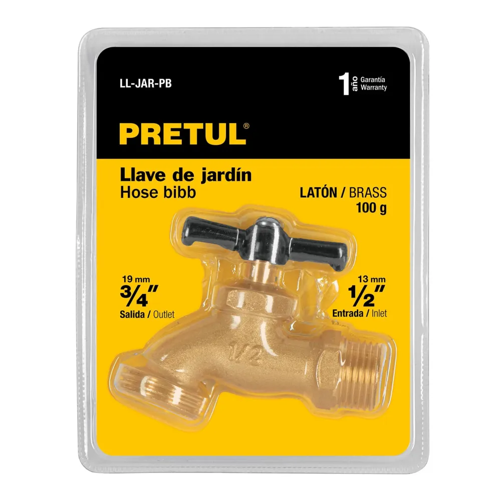 Letrero Personalizable Llave de nariz para jardín, 1/2" en blister, Pretul