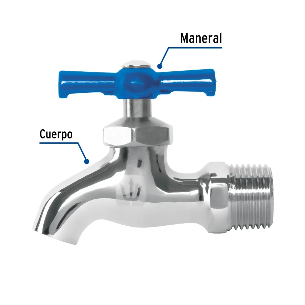 Llave nariz, latón, 135 gr, entrada 1/2" | Personalizable | Hecho Mano