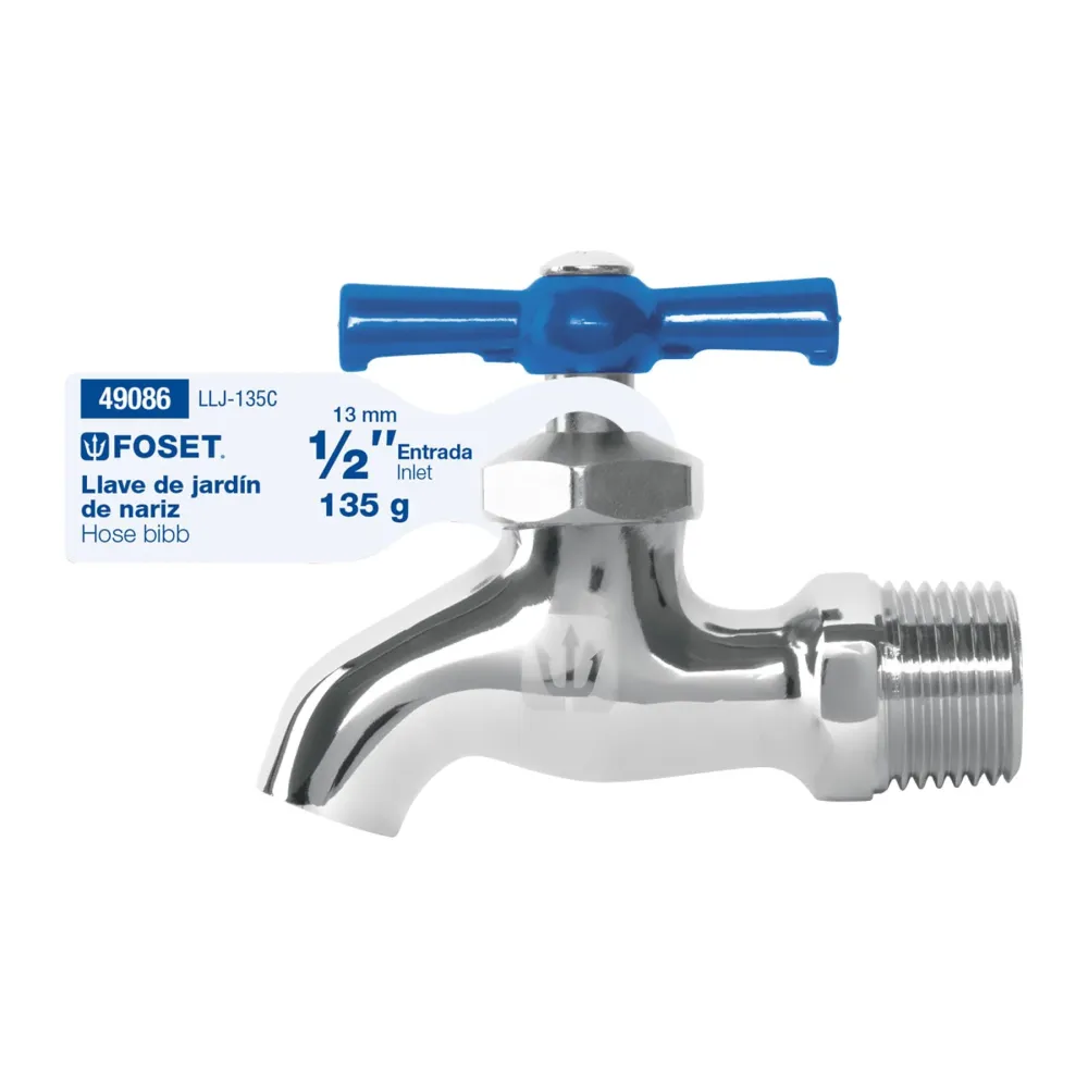 Llave nariz, latón, 135 gr, entrada 1/2" | Personalizable | Hecho Mano