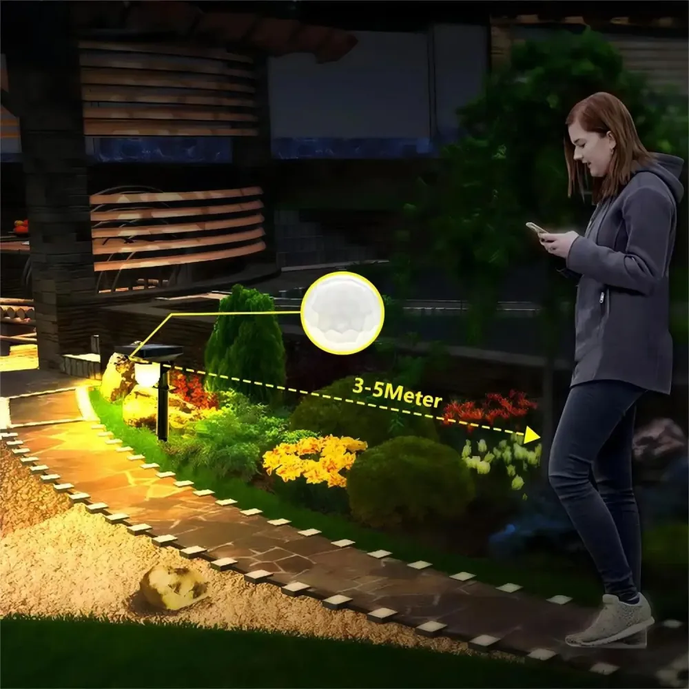 Luminaire Poteau Jardin / FLOWER con Acabado Resistente la Intemperie