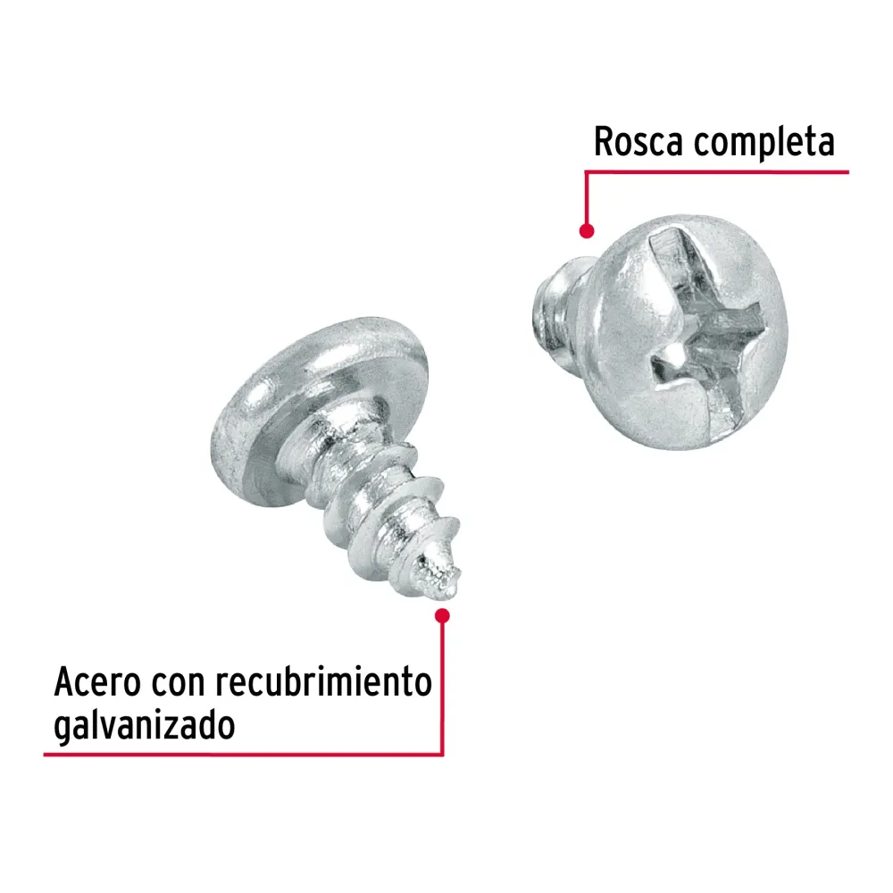 PIJA PARA LÁMINA #6, 1/4' POR PIEZA con Base Incluida