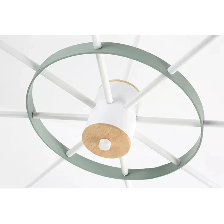 Lampadario cilindro metallo girevole Lampadario actual stile Macaron per sala di cura