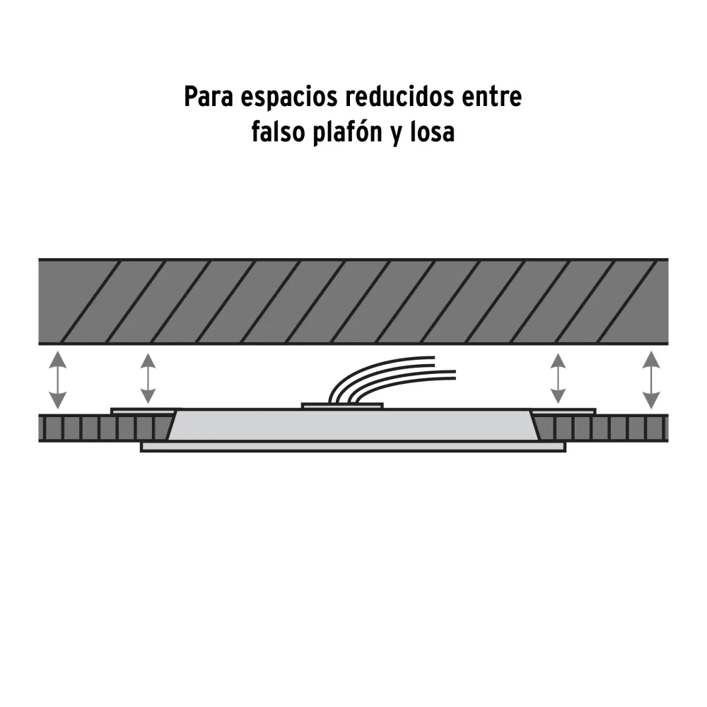 Luminario de LED para empotrar 12 W, ajustable, luz de dí con Crecimiento Acelerado