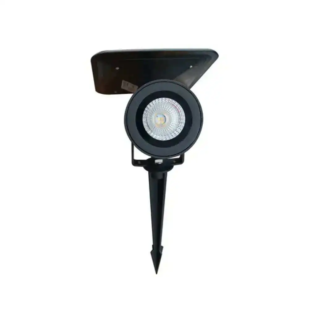 Maceta Autoriego Slp luminario solar led cob 2w para jardin 3500k 300lm ip65 8hr de luz bateria li-ion litio cuerpo de alu...