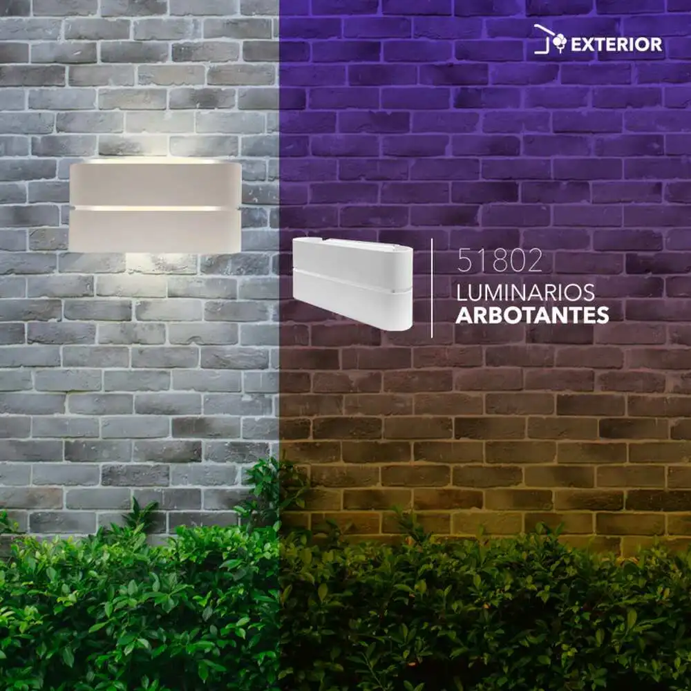 Premium de Jardinerí Slp led luminario arbotante ip65 12w 100-240v 3000k color blanco de luz indirecta semiabierto mca philco