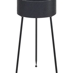Asistencia para macetas leika acero 29 cm negro de Cerámica Artesanal