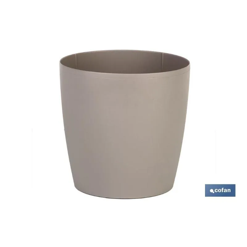Cesta Colgante con Malla Maceta camelia color crema 35x33cm