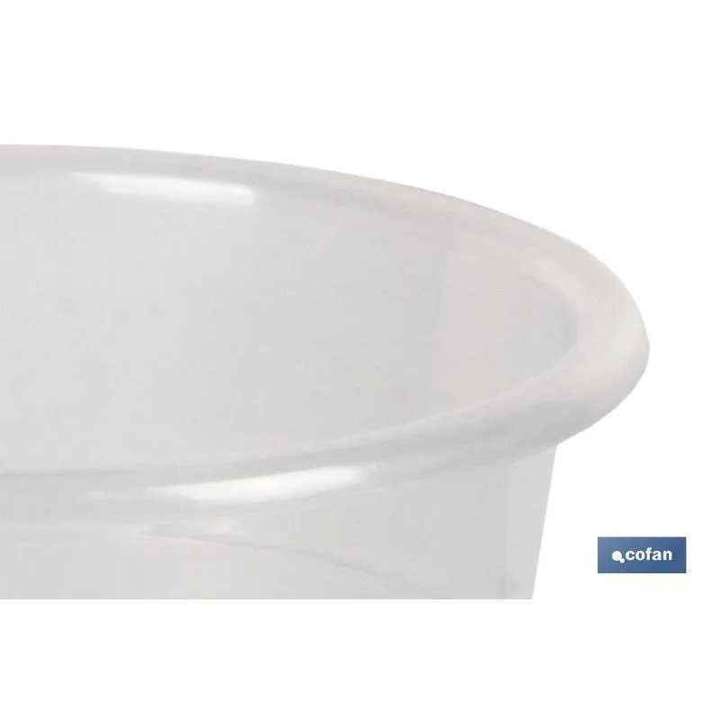 Cesta Colgante con Malla Maceta orquidea transparente 23.5x20+ plato 20cm