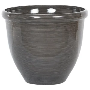 Cesta Colgante con Malla Maceta tesalia piedra 40 cm marrón
