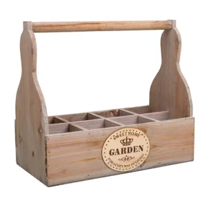 Jardineras de Balcón Colgantes Cesta Macetero de madera gris 34x17,5x10/30