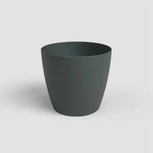 Jardineras de Terracota Esmaltada Artevasi Macetero Plastico Mate San Remo Antracita 36cm