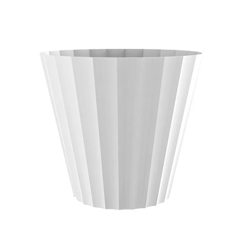 Jardineras de Terracota Esmaltada Maceta de inyección doric color blanco ø18x16cm