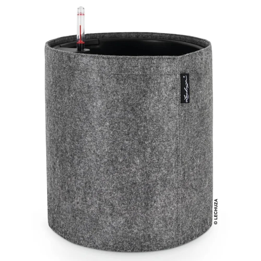 Lechuza jardinera trendcover 32 felt todo en uno gris tenebroso para Cultivo de Hierbas