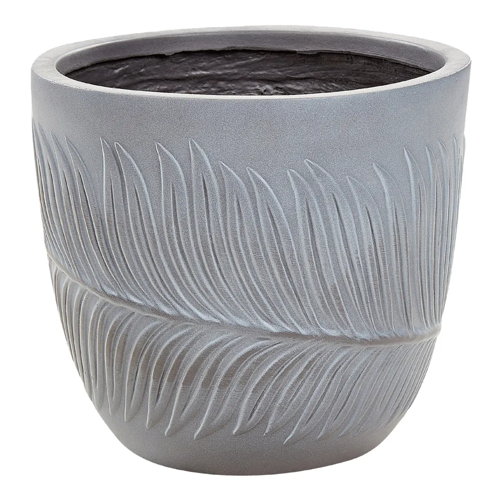 Maceta de Autorriego con Reserva Maceta ftero cerámica 28 cm gris