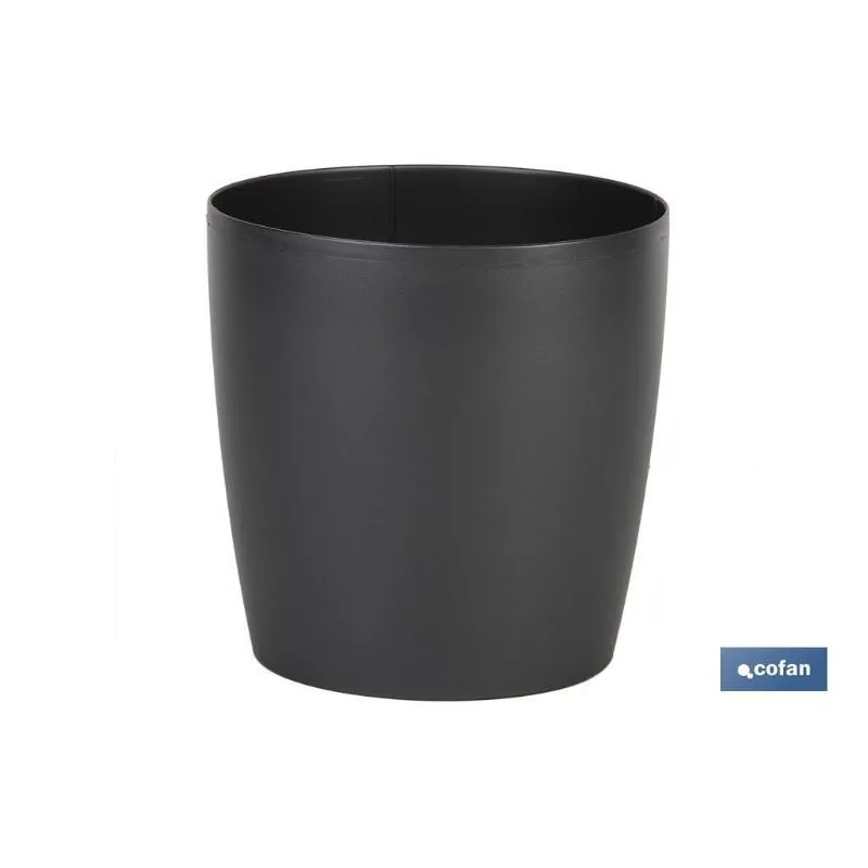 Maceta camelia color antracita 35x33cm (Set de 3)