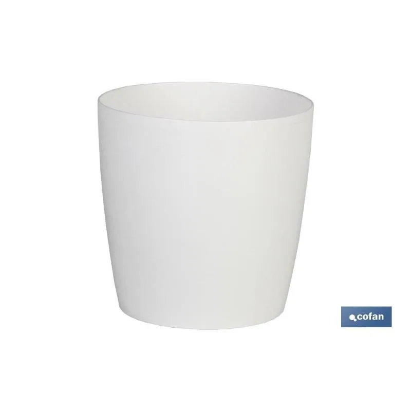 Maceta camelia color blanco 30x28cm de Cerámica Artesanal