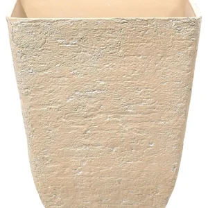 Maceta delos piedra 49 cm hueso