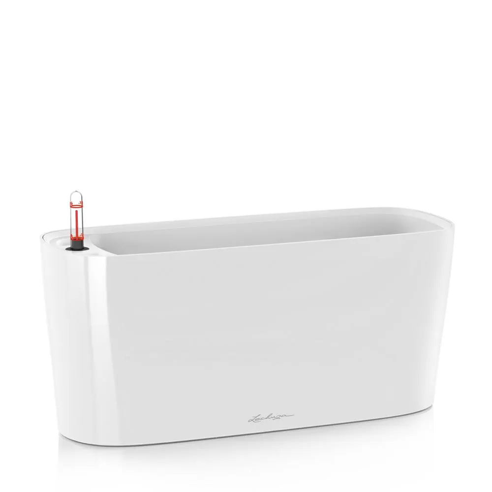 Maceta delta 20 - juego total, blanco brillante 40 cm