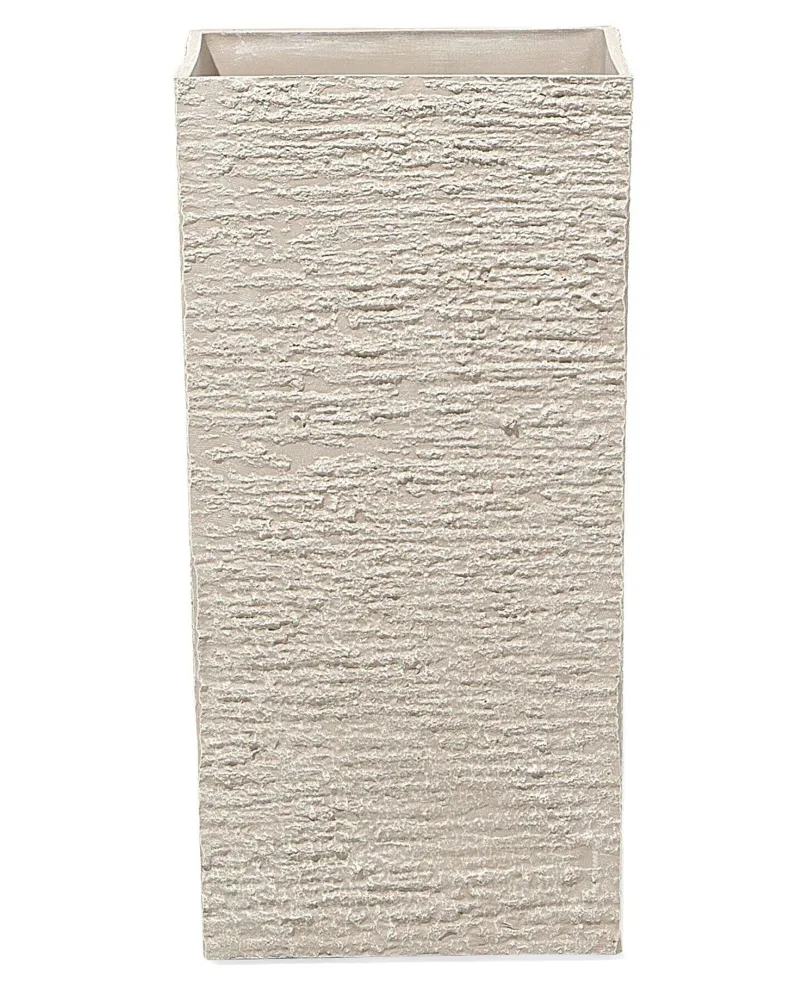 Maceta gaza piedra 30 cm hueso
