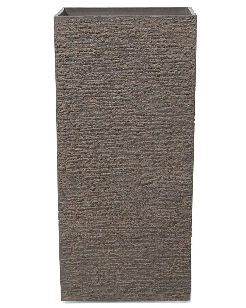 Maceta gaza piedra 40 cm marrón tenebroso